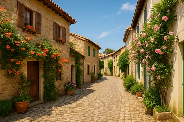 Strada rurale assolata