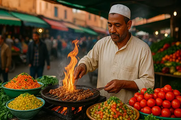 Colourful street food